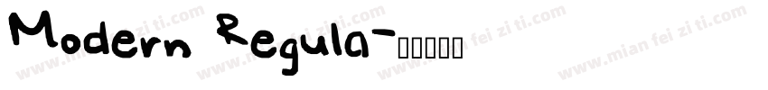 Modern Regula字体转换